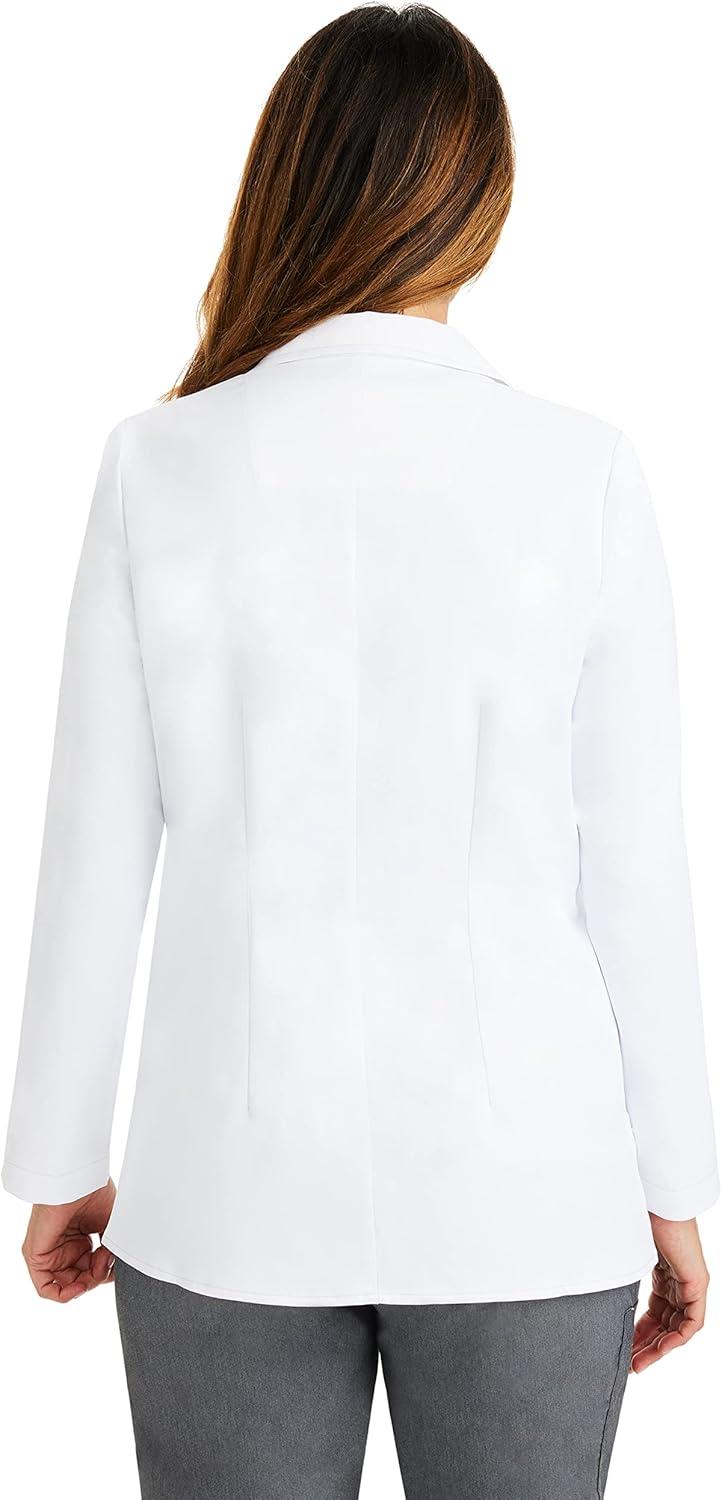imageHealing Hands Lab Coat for Mens Luke Labcoat With 5 Pockets ampamp 2way Stretch Fabric 5151White