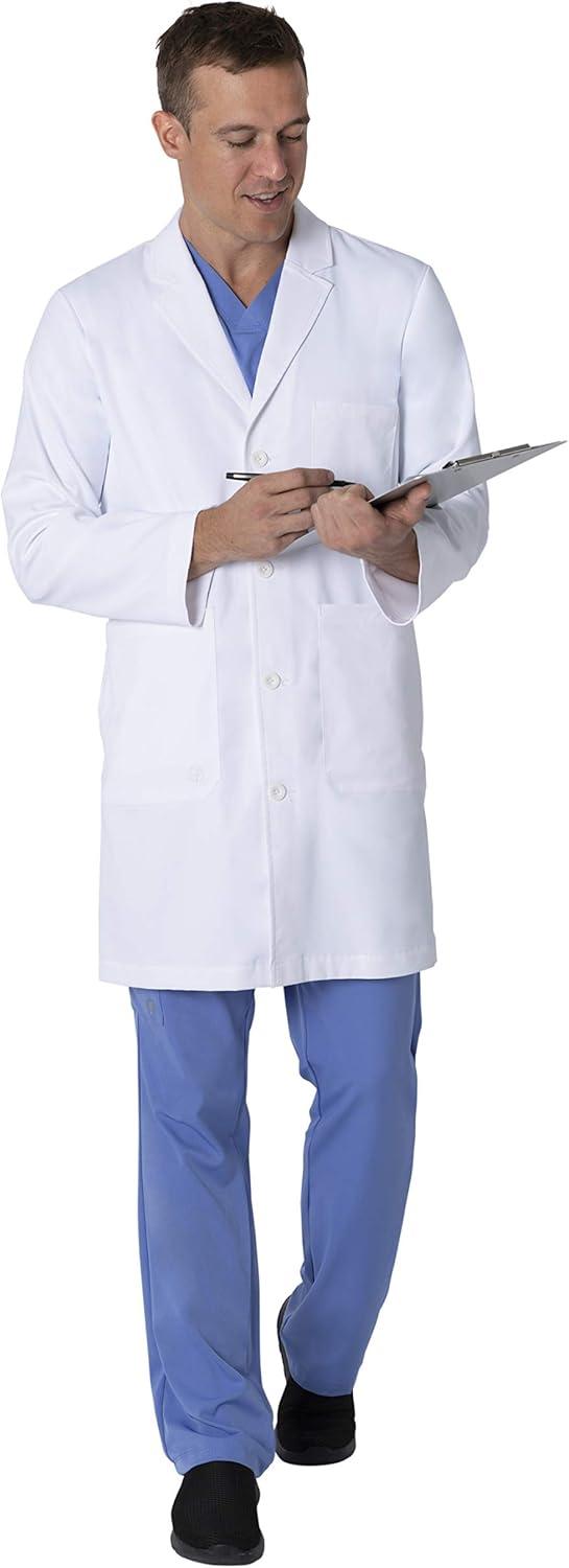 imageHealing Hands Lab Coat for Mens Luke Labcoat With 5 Pockets ampamp 2way Stretch Fabric 5151White