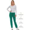Healing Hands Jogger Scrubs for Women 7 Pocket HH360 Women’s 9154 Nikki Womens Joggers with Drawstring(Hunter)