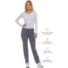 Healing Hands Jogger Scrubs for Women 7 Pocket HH360 Women’s 9154 Nikki Womens Joggers with Drawstring(Pewter)