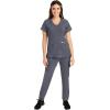 Healing Hands Jogger Scrubs for Women 7 Pocket HH360 Women’s 9154 Nikki Womens Joggers with Drawstring(Pewter)