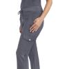 Healing Hands Jogger Scrubs for Women 7 Pocket HH360 Women’s 9154 Nikki Womens Joggers with Drawstring(Pewter)