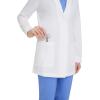 Healing Hands Lab Coat Women 3 Pocket Full Sleeve Mid-Length 5053 Faith The White Coat Minimalist Collection(White)