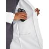 Healing Hands Lab Coat for Men’s Luke Labcoat With 5 Pockets & 2-way Stretch Fabric 5151(White)