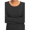 Healing Hands Mackenzie Women’s Underscrub, Long Sleeve Tee with Thumbholes, Modern Fit Undershirt- 5051(Black – 2 Pack)