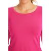 Healing Hands Mackenzie Women’s Underscrub, Long Sleeve Tee with Thumbholes, Modern Fit Undershirt- 5051(Carnation Pink – 2 Pack)
