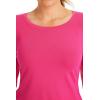 Healing Hands Mackenzie Women’s Underscrub, Long Sleeve Tee with Thumbholes, Modern Fit Undershirt- 5051(Carnation Pink)