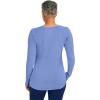 Healing Hands Mackenzie Women’s Underscrub, Long Sleeve Tee with Thumbholes, Modern Fit Undershirt- 5051(Ceil)