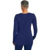 Healing Hands Mackenzie Women’s Underscrub, Long Sleeve Tee with Thumbholes, Modern Fit Undershirt- 5051(Navy / Black – 2 Pack)