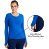 Healing Hands Mackenzie Women’s Underscrub, Long Sleeve Tee with Thumbholes, Modern Fit Undershirt- 5051(Royal – 2 Pack)