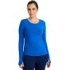 Healing Hands Mackenzie Women’s Underscrub, Long Sleeve Tee with Thumbholes, Modern Fit Undershirt- 5051(Royal – 3 Pack)