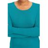 Healing Hands Mackenzie Women’s Underscrub, Long Sleeve Tee with Thumbholes, Modern Fit Undershirt- 5051(Teal – 2 Pack)