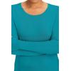 Healing Hands Mackenzie Women’s Underscrub, Long Sleeve Tee with Thumbholes, Modern Fit Undershirt- 5051(Teal)