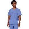 Healing Hands Men’s Scrub Top Steven Top with 3 Pockets, Moisture Wicking, 360° Stretch & Recycled Fibers – 2382(Ceil)