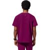 Healing Hands Men’s Scrub Top Steven Top with 3 Pockets, Moisture Wicking, 360° Stretch & Recycled Fibers – 2382(Wine)
