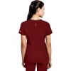 Healing Hands Scrub Top for Women Sonia Top with 3 Pockets Moisture Wicking, 360° Stretch & Recycled Fibers – 2274(Garnet Red)