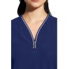Healing Hands Scrub Top for Women Sonia Top with 3 Pockets Moisture Wicking, 360° Stretch & Recycled Fibers – 2274(Navy)