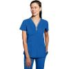 Healing Hands Scrub Top for Women Sonia Top with 3 Pockets Moisture Wicking, 360° Stretch & Recycled Fibers – 2274(Royal)