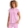 Healing Hands Women Medical Scrub Top Sandy Top with 2 Pockets, Moisture Wicking, 360° Stretch and Recycled Fiber – 2286(Ballet Slipper)