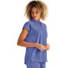 Healing Hands Women Medical Scrub Top Sandy Top with 2 Pockets, Moisture Wicking, 360° Stretch and Recycled Fiber – 2286(Ceil)