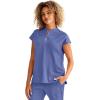 Healing Hands Women Medical Scrub Top Sandy Top with 2 Pockets, Moisture Wicking, 360° Stretch and Recycled Fiber – 2286(Ceil)