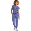 Healing Hands Women Medical Scrub Top Sandy Top with 2 Pockets, Moisture Wicking, 360° Stretch and Recycled Fiber – 2286(Ceil)