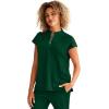 Healing Hands Women Medical Scrub Top Sandy Top with 2 Pockets, Moisture Wicking, 360° Stretch and Recycled Fiber – 2286(Dark Pine)