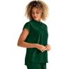 Healing Hands Women Medical Scrub Top Sandy Top with 2 Pockets, Moisture Wicking, 360° Stretch and Recycled Fiber – 2286(Dark Pine)