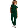 Healing Hands Women Medical Scrub Top Sandy Top with 2 Pockets, Moisture Wicking, 360° Stretch and Recycled Fiber – 2286(Dark Pine)