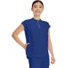 Healing Hands Women Medical Scrub Top Sandy Top with 2 Pockets, Moisture Wicking, 360° Stretch and Recycled Fiber – 2286(Galaxy Blue)