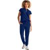 Healing Hands Women Medical Scrub Top Sandy Top with 2 Pockets, Moisture Wicking, 360° Stretch and Recycled Fiber – 2286(Navy)