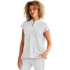 Healing Hands Women Medical Scrub Top Sandy Top with 2 Pockets, Moisture Wicking, 360° Stretch and Recycled Fiber – 2286(Silver Stone)