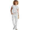 Healing Hands Women Medical Scrub Top Sandy Top with 2 Pockets, Moisture Wicking, 360° Stretch and Recycled Fiber – 2286(Silver Stone)