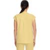 Healing Hands Women Medical Scrub Top Sandy Top with 2 Pockets, Moisture Wicking, 360° Stretch and Recycled Fiber – 2286(Sunray Yellow)