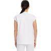 Healing Hands Women Medical Scrub Top Sandy Top with 2 Pockets, Moisture Wicking, 360° Stretch and Recycled Fiber – 2286(White)