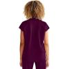 Healing Hands Women Medical Scrub Top Sandy Top with 2 Pockets, Moisture Wicking, 360° Stretch and Recycled Fiber – 2286(Wine)