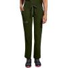 Healing Hands Women Scrub Pants with Rib Knit Waistband, Moisture Wicking, 360° Stretch and Recycled Fibers – 9152(Dark Pine)