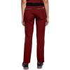 Healing Hands Women Scrub Pants with Rib Knit Waistband, Moisture Wicking, 360° Stretch and Recycled Fibers – 9152(Garnet Red)