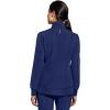 Healing Hands Women’s Carly Collar Scrub Jacket Ribbed Knit Collar, Moisture Wicking, 360° Stretch, Recycled Fibers – 5068(Navy)