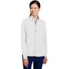 Healing Hands Women’s Carly Collar Scrub Jacket Ribbed Knit Collar, Moisture Wicking, 360° Stretch, Recycled Fibers – 5068(White)