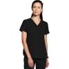 Healing Hands Women’s Medical Scrub Top Skyler with 2 Pockets Moisture Wicking, 360° Stretch & Recycled Fiber – 2285(Black)