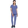Healing Hands Women’s Medical Scrub Top Skyler with 2 Pockets Moisture Wicking, 360° Stretch & Recycled Fiber – 2285(Ceil)