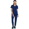 Healing Hands Women’s Medical Scrub Top Skyler with 2 Pockets Moisture Wicking, 360° Stretch & Recycled Fiber – 2285(Navy)