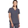 Healing Hands Women’s Medical Scrub Top Skyler with 2 Pockets Moisture Wicking, 360° Stretch & Recycled Fiber – 2285(Pewter)