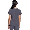 Healing Hands Women’s Medical Scrub Top Skyler with 2 Pockets Moisture Wicking, 360° Stretch & Recycled Fiber – 2285(Pewter)