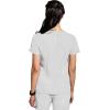 Healing Hands Women’s Medical Scrub Top Skyler with 2 Pockets Moisture Wicking, 360° Stretch & Recycled Fiber – 2285(Silver Stone)