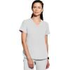 Healing Hands Women’s Medical Scrub Top Skyler with 2 Pockets Moisture Wicking, 360° Stretch & Recycled Fiber – 2285(Silver Stone)
