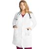 Healing Hands Lab Coat For Woman Faye White Coat with 5 Pockets, Moisture Wicking and 2-Way Stretch 5161(White)