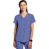 Healing Hands Women’s Medical Scrub Top Skyler with 2 Pockets Moisture Wicking, 360° Stretch & Recycled Fiber – 2285(Ceil)