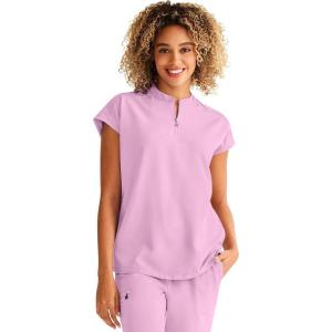Healing Hands Women Medical Scrub Top Sandy Top with 2 Pockets, Moisture Wicking, 360° Stretch and Recycled Fiber – 2286(Ballet Slipper)